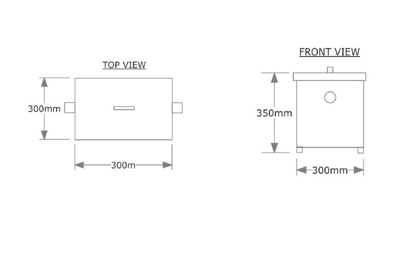 Stainless Steel Grease Trap AT300 Alltrap