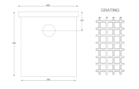 Inlet Sump 600 drawing #1