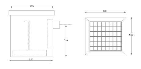 Inlet Sump 600 drawing #2